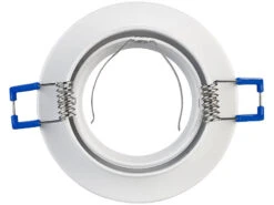 Luminea GU10 Leuchtmittel LED:6er-Set Alu-Einbaustrahler-Rahmen, Weiß, Inklusive LED-Spots -Lunartec Shop zx7223 1 4