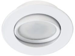 Luminea GU10 Leuchtmittel LED:6er-Set Alu-Einbaustrahler-Rahmen, Weiß, Inklusive LED-Spots -Lunartec Shop zx7223 3 2