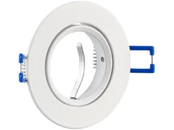 Luminea GU10 Leuchtmittel LED:6er-Set Alu-Einbaustrahler-Rahmen, Weiß, Inklusive LED-Spots -Lunartec Shop zx7223 5 1