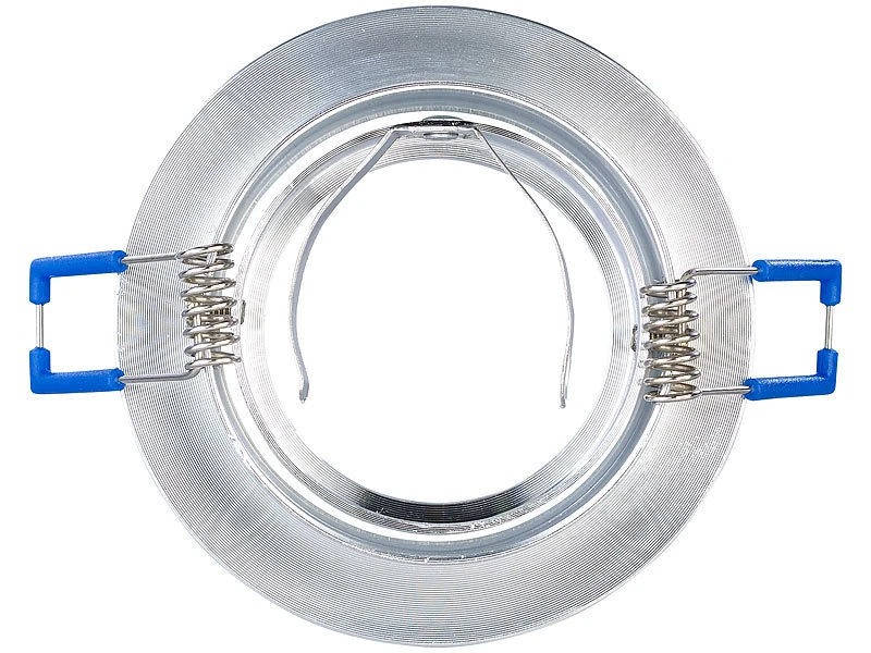 Luminea LED Einbauleuchten:6er-Set Alu-Einbaustrahler-Rahmen Mit GU10-LED-Spots, 540 Lm, 7 Watt 13 Luminea LED Einbauleuchten:6er-Set Alu-Einbaustrahler-Rahmen Mit GU10-LED-Spots, 540 Lm, 7 Watt – Bild 11