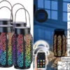 Lunartec Solartischleuchte:Smarte Solar-Laterne Aus Metall Mit RGB-CCT-LEDs, App, 4er-Set 2 Lunartec Solartischleuchte:Smarte Solar-Laterne Aus Metall Mit RGB-CCT-LEDs, App, 4er-Set -Lunartec Shop zx7244 20