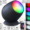 Luminea Home Control Stimmungslicht:Smarte WLAN-Stimmungsleuchte, RGB-CCT-LEDs, 210lm, 2,2W, USB, Schwarz 2 Luminea Home Control Stimmungslicht:Smarte WLAN-Stimmungsleuchte, RGB-CCT-LEDs, 210lm, 2,2W, USB, Schwarz -Lunartec Shop zx8270 24