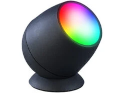 Luminea Home Control WiFi-LED-Lampe:4er-Set WLAN-Stimmungsleuchten, RGB-CCT-LEDs, 210lm, 2,2W, USB,schwarz -Lunartec Shop zx8270 5 1