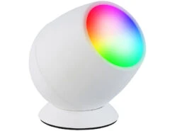 Luminea Home Control Lichtleiste:Smarte WLAN-Stimmungsleuchte, RGB-CCT-LEDs, 210 Lm, 2,2 W, USB, Weiß -Lunartec Shop zx8271 6